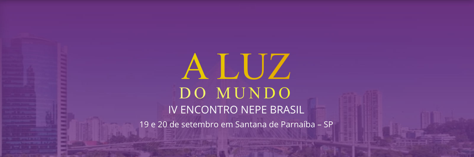 Banner de IV ENCONTRO NEPE BRASIL